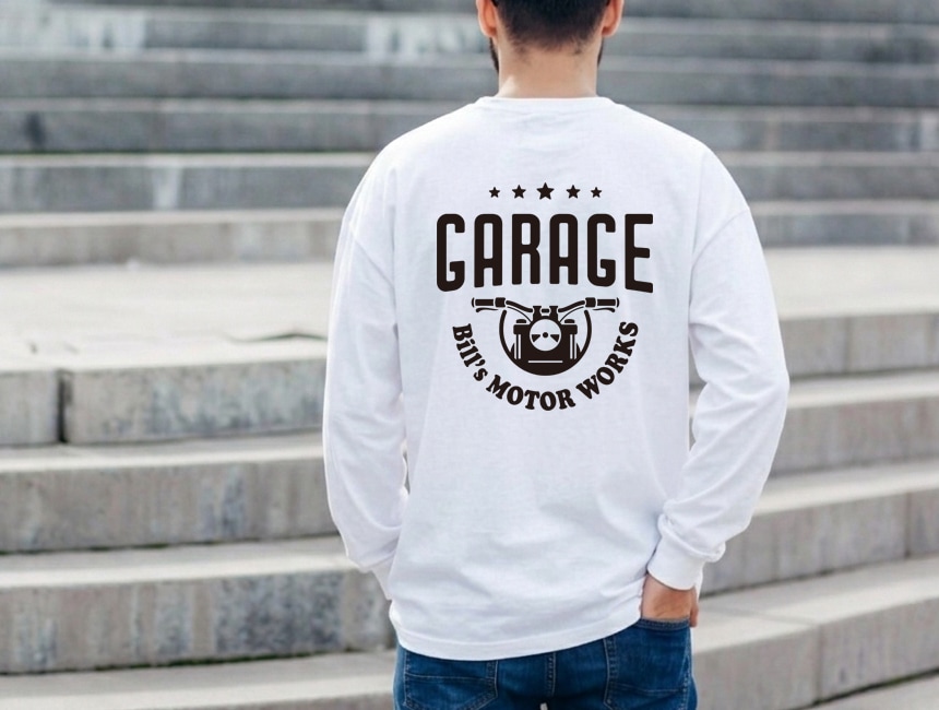 BILLVAN Ķ�إӡ����������� Five Stars GARAGE USA���åȥ� ����T����� ���ᥫ��