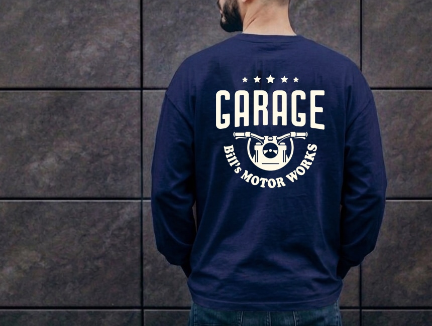 BILLVAN Ķ�إӡ����������� Five Stars GARAGE USA���åȥ� ����T����� ���ᥫ��
