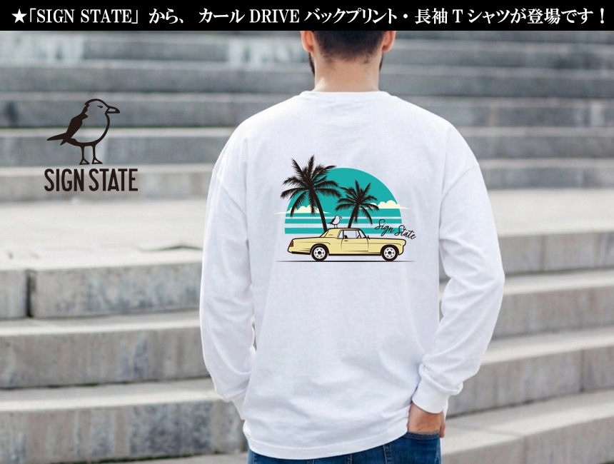 SIGN STATE Sunset Drive �Хå��ץ��� ĹµT����� ����T �����󥹥ơ��� ���ᥫ�� ������ ���
