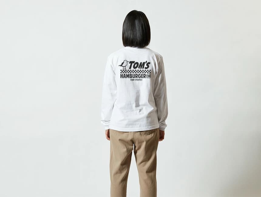 SIGN STATE �����󥹥ƥ��� TOMS HAMBURGER ĹµT����� ����T �����󥹥ơ��� ���ᥫ�� ������ ��� ���ᥫ��