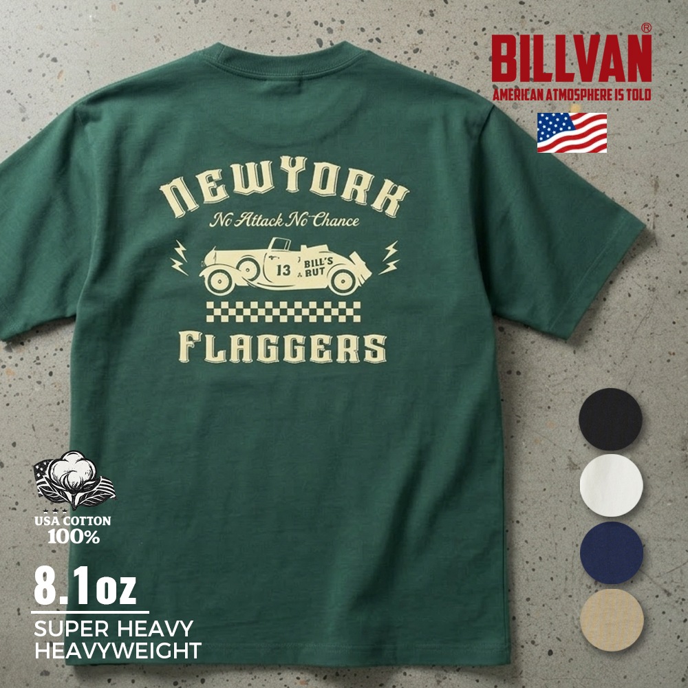 BILLVAN Ķ�إӡ����������� Bill's RUT USA���åȥ� ȾµT����� ���ᥫ��