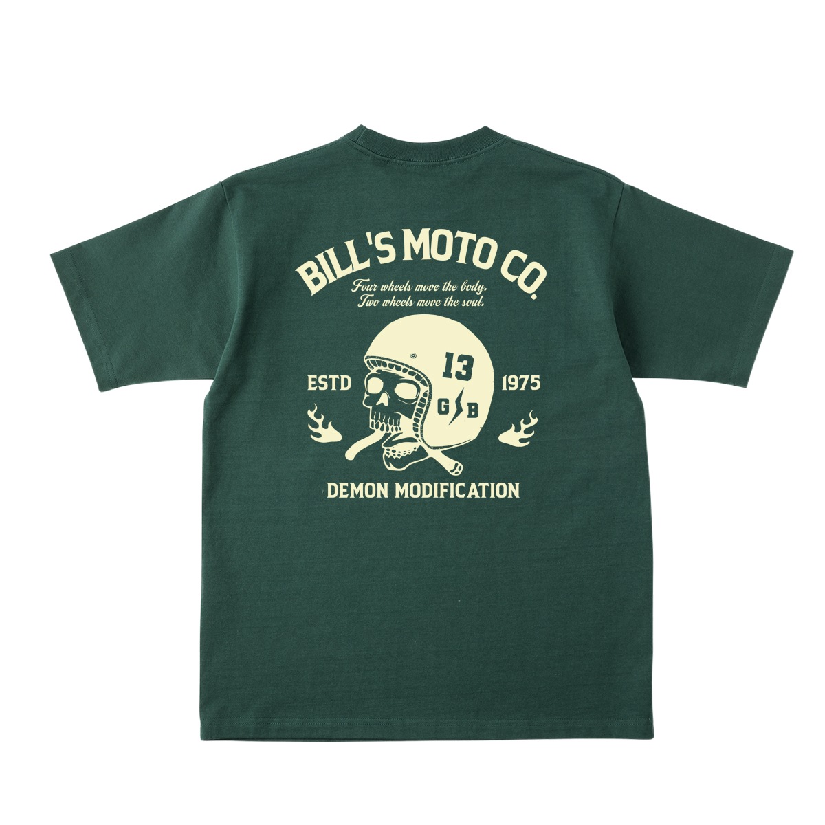 BILLVAN Ķ�إӡ����������� BILL��S MOTO ������إ��å� ���åȥ� ȾµT����� ���ᥫ��