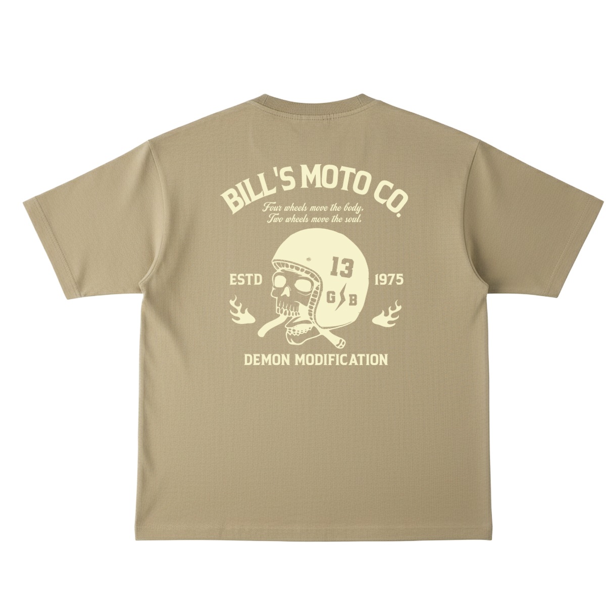 BILLVAN Ķ�إӡ����������� BILL��S MOTO ������إ��å� ���åȥ� ȾµT����� ���ᥫ��