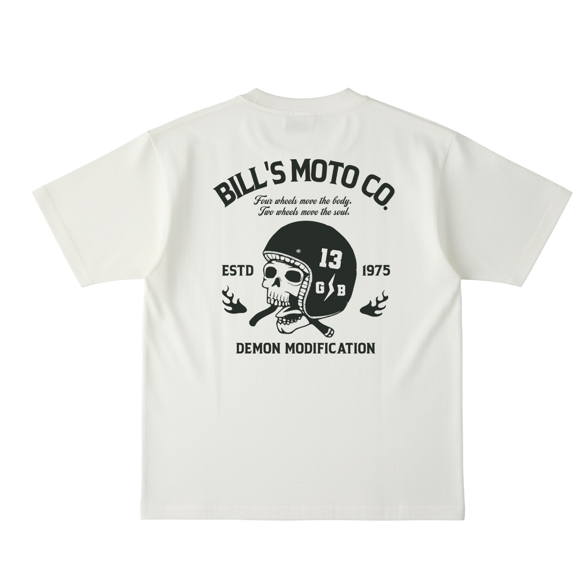BILLVAN Ķ�إӡ����������� BILL��S MOTO ������إ��å� ���åȥ� ȾµT����� ���ᥫ��