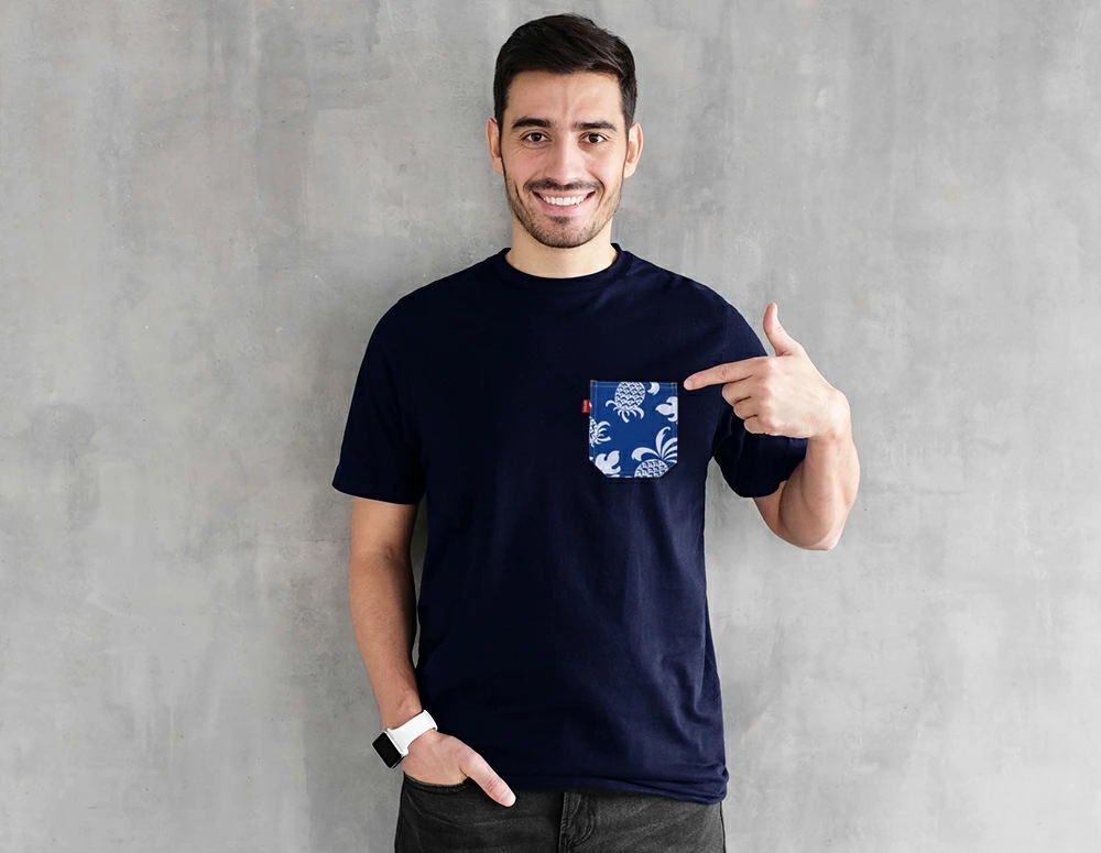 ���䥸����  �����϶��ݥ��å�BLUE�ѥ��ʥåץ����� T����� ���ᥫ�� �ϥ磻