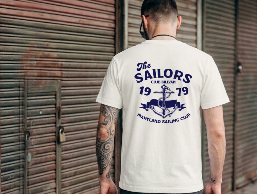 BILLVAN Ķ�إӡ����������� The SAILORS USA���åȥ� ȾµT����� ���ᥫ��