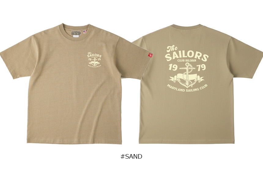 BILLVAN Ķ�إӡ����������� The SAILORS USA���åȥ� ȾµT����� ���ᥫ��