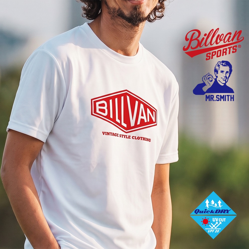 BILLVAN SPORTS �ӥ�Х� ��������� �ۿ�®�����ᥫ��DRY T����� ���˥� ���ݡ��� �����ȥɥ�