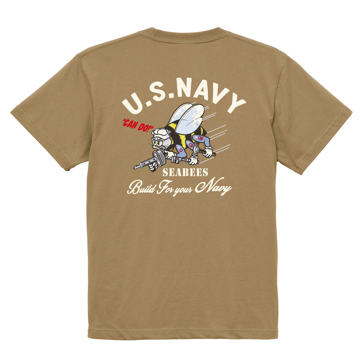 BILLVAN ߥ꥿꡼ SEABEES U.S NAVY ȾµT ᥫ