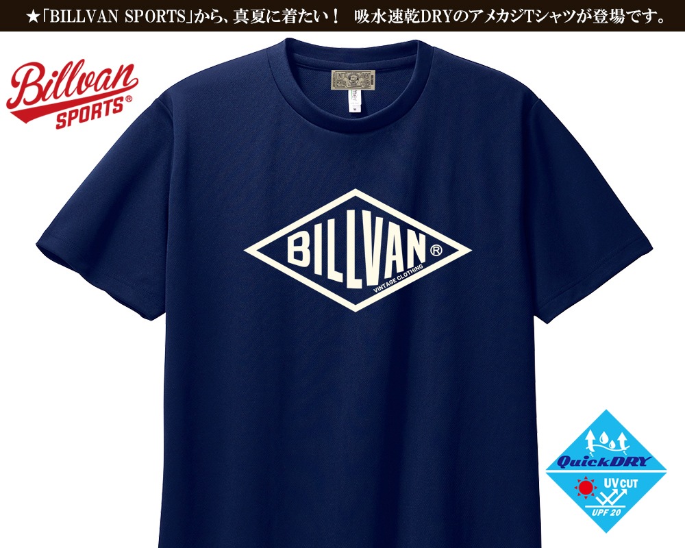 BILLVAN SPORTS ɩ������� �ۿ�®�����ᥫ��DRY T����� ���˥� ���ݡ��� �����ȥɥ�