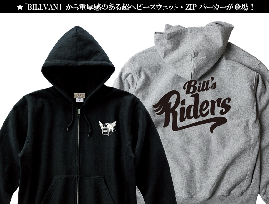 BILLVAN Bill's Riders �Х��������ץ��� ΢���ӥإӡ��������å� ZIP�ѡ����� �ӥ�Х� ���ᥫ��