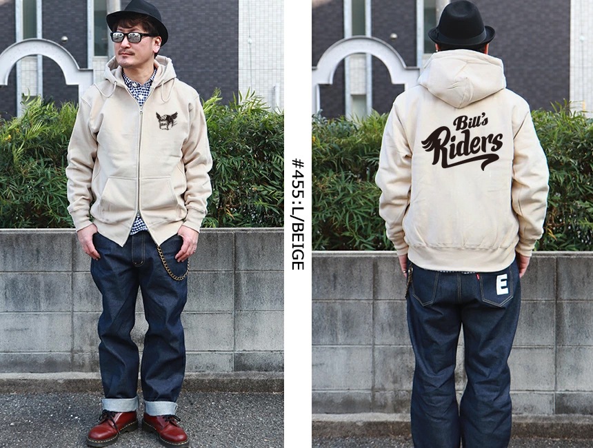 BILLVAN Bill's Riders �Х��������ץ��� ΢���ӥإӡ��������å� ZIP�ѡ����� �ӥ�Х� ���ᥫ��