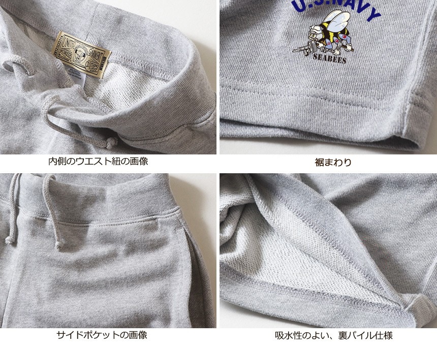 BILLVAN ӥХ ߥ꥿꡼ SEABEES U.S NAVY ץ ΢ѥ åȡ硼ȥѥ ᥫ
