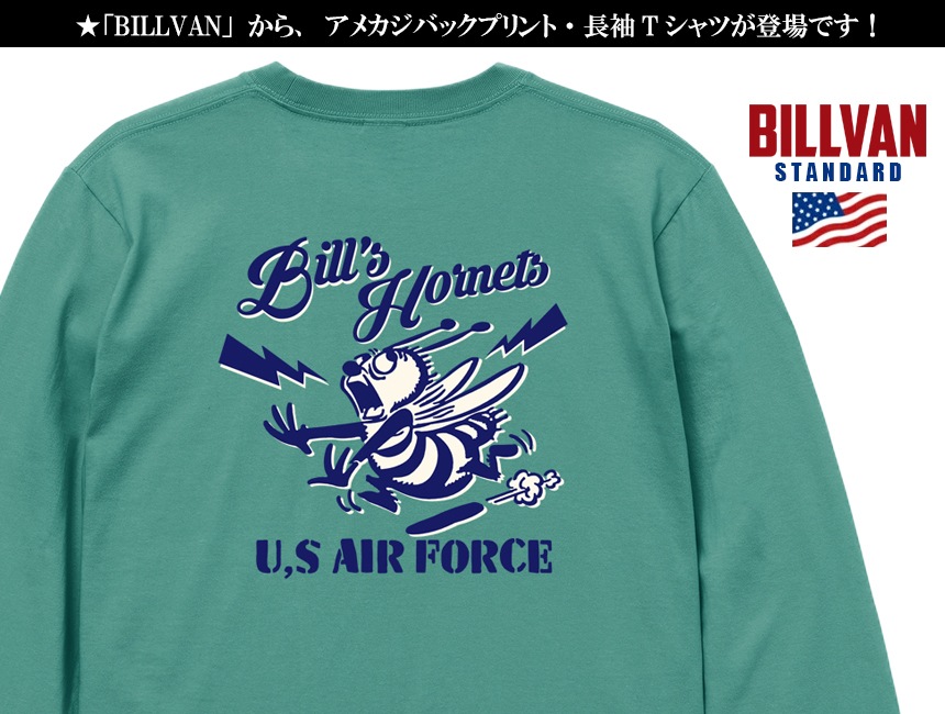 BILLVAN �ߥ꥿�꡼ Bill��s Hornets U.S.A.F ����T����� Ĺµ  ����T ���ᥫ��