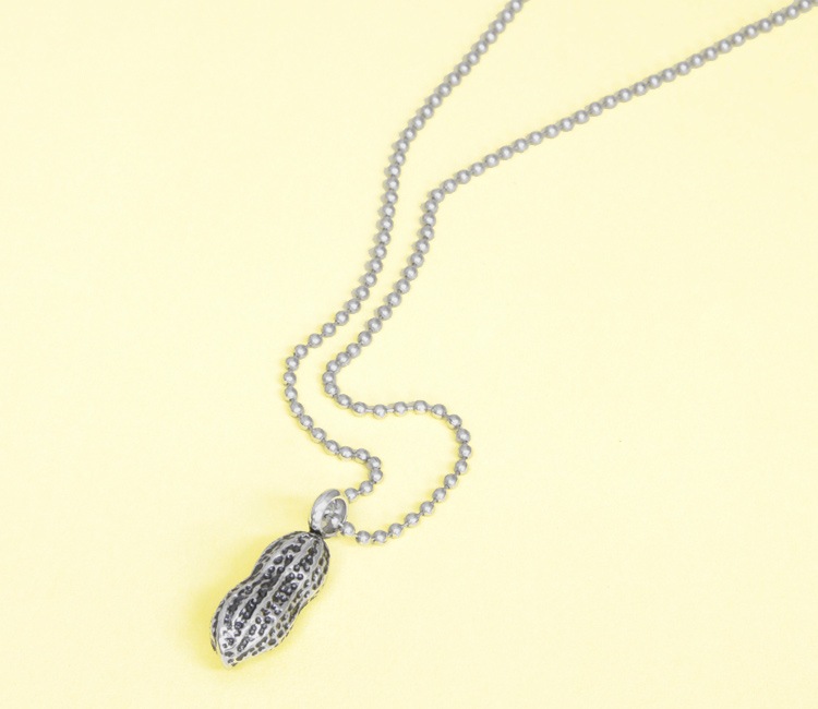 ペンダントトップ サージカルステンレス ピーナッツモチーフの