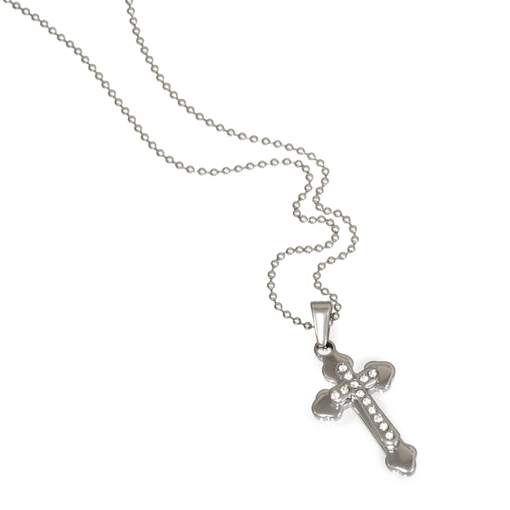 ペンダントトップ サージカルステンレス キュービックジルコニア付き