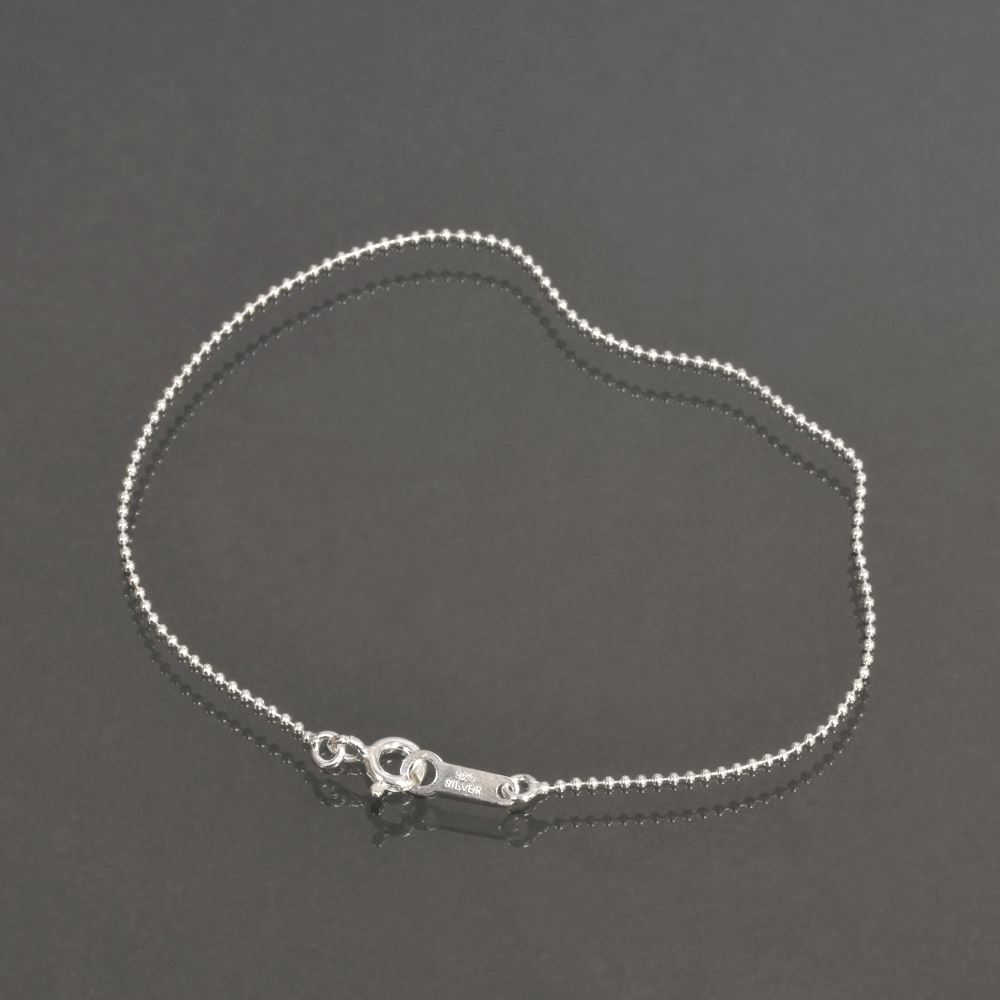 �֥쥹��å� �������� ����С�925 �ܡ���������� ��1.0mm Ĺ��18cm�ú� �� Silver ���������꡼ ��ǥ����� ���