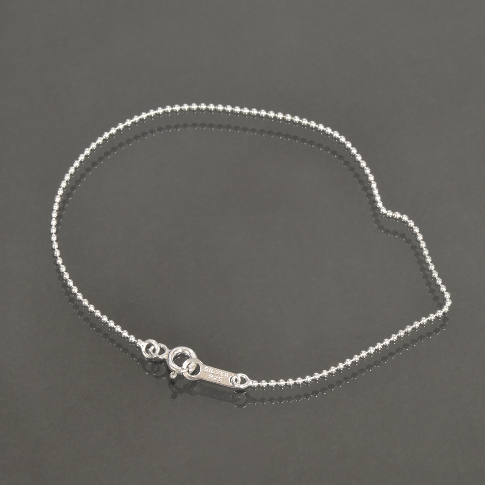 �֥쥹��å� �������� ����С�925 �ܡ���������� ��1.2mm Ĺ��17cm�ú� �� Silver ���������꡼ ��ǥ����� ���