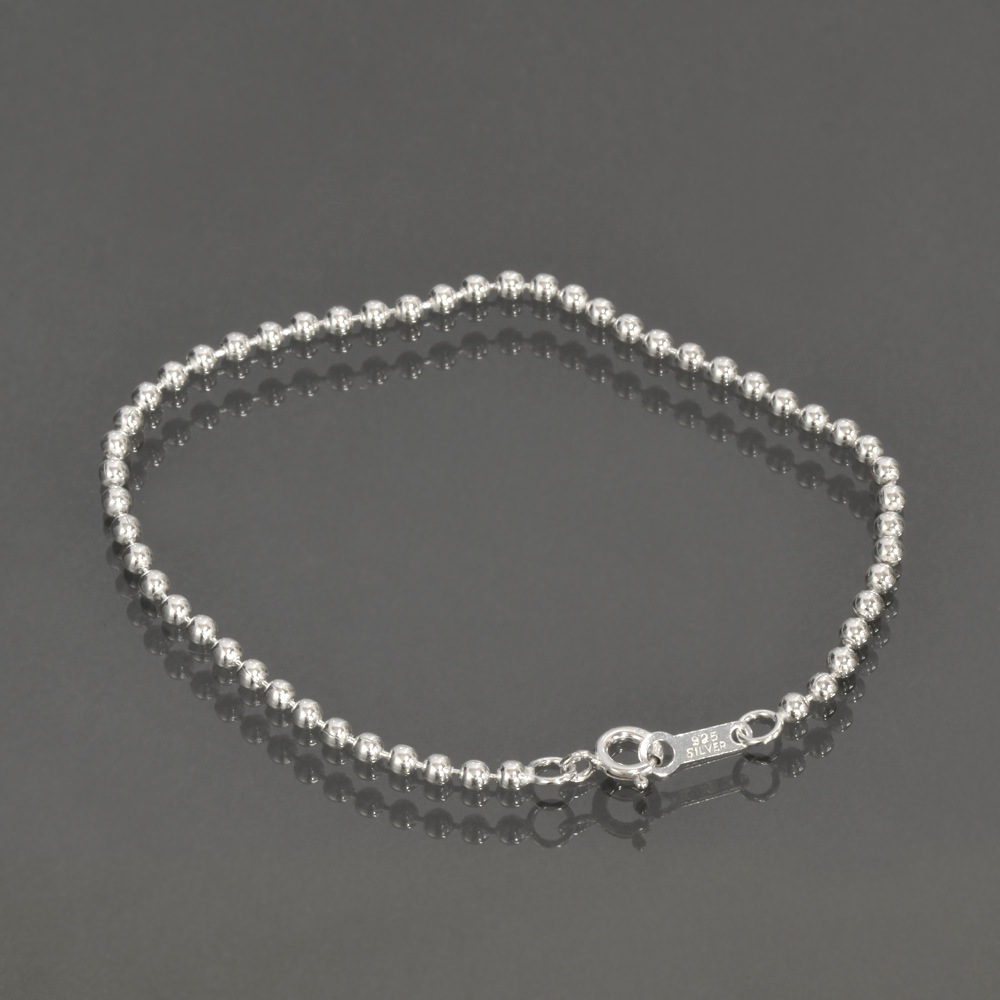 �֥쥹��å� �������� ����С�925 �ܡ���������� ��2.5mm Ĺ��18cm�ú� �� Silver ���������꡼ ��ǥ����� ���