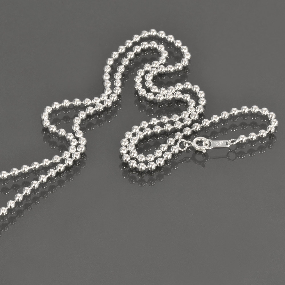 �ͥå��쥹 �������� ����С�925 �ܡ���������� ��3.0mm Ĺ��40cm�åͥå��쥹�������� ��������ͥå��쥹 ��������Τ� ���� �� �� Silver ���������꡼ ��ǥ����� ���