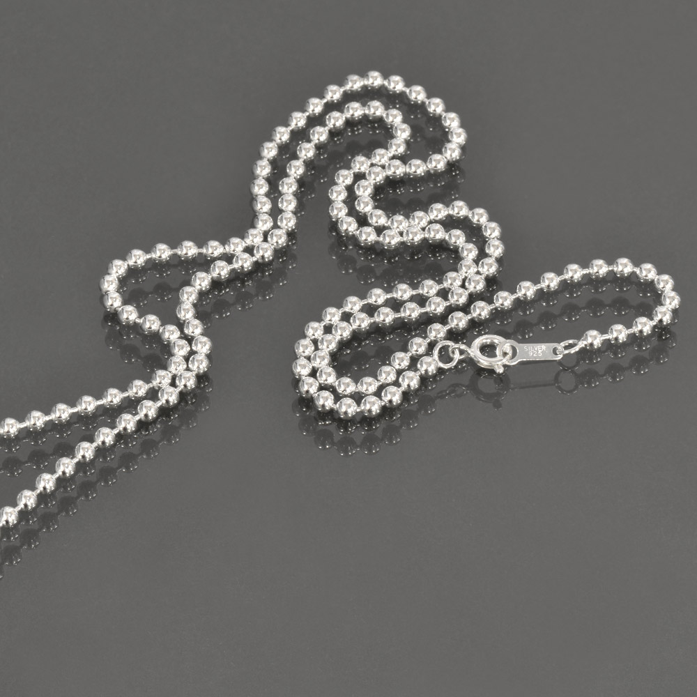 �ͥå��쥹 �������� ����С�925 �ܡ���������� ��3.0mm Ĺ��45cm�åͥå��쥹�������� ��������ͥå��쥹 ��������Τ� ���� �� �� Silver ���������꡼ ��ǥ����� ���