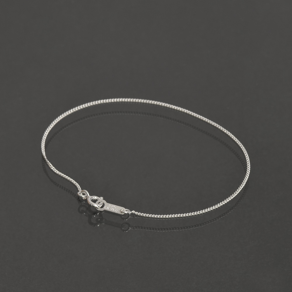 �֥쥹��å� �������� ����С�925 2�̥��åȴ�ʿ�������� ��1.0mm Ĺ��18cm�ú� �� Silver ���������꡼ ��ǥ����� ���