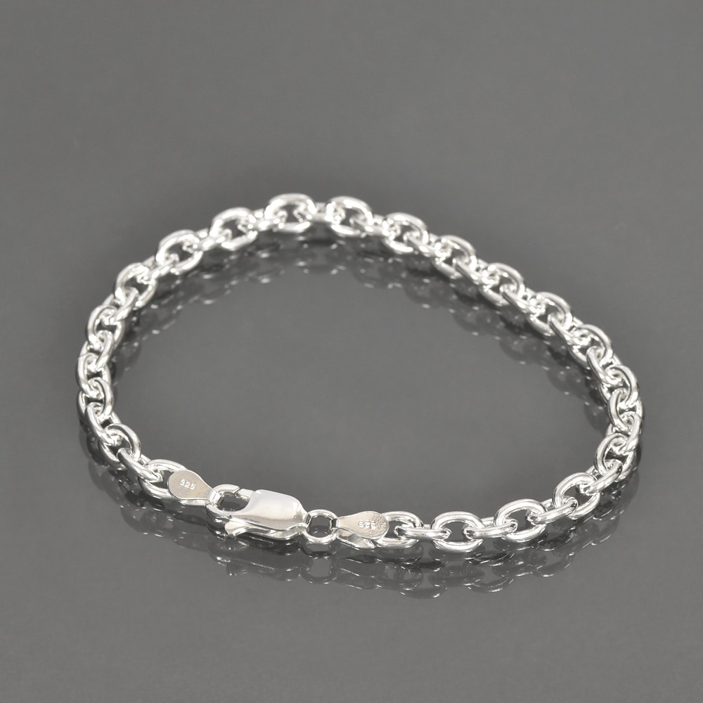 �֥쥹��å� �������� ����С�925 ��Ʀ�������� ��5.3mm Ĺ��18cm�ú� �� Silver ���������꡼ ���
