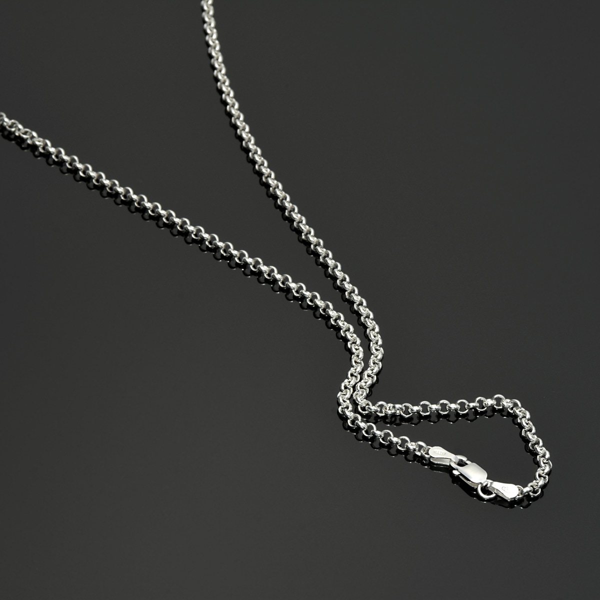 ロールチェーン シルバー925 ネックレス 4.5mm 50cm