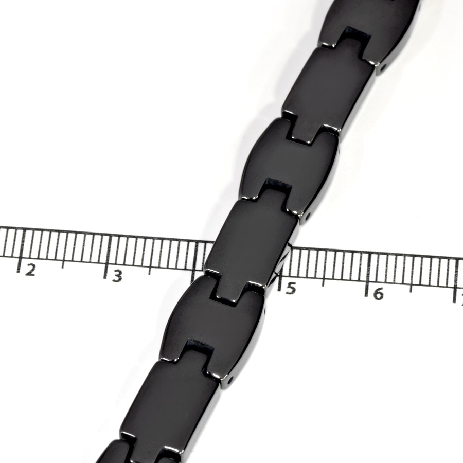 ブレスレット セラミック シンプルなデザインブレスレット 黒 ブラック