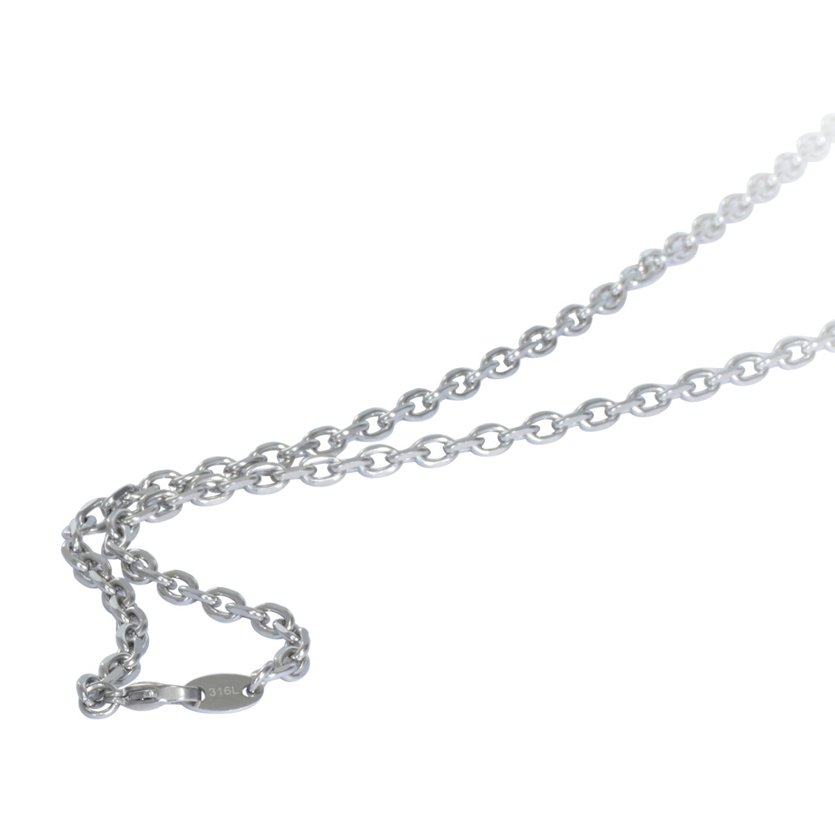 �ͥå��쥹 �������� ���������륹�ƥ�쥹 316L 4�̥��åȾ�Ʀ�������� ��3.9mm Ĺ��80cm�ú� ���ƥ�쥹 ���������꡼ ��ǥ����� ���