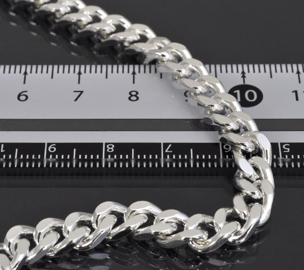 ネックレス チェーン シルバー925 2面カット喜平チェーン 幅6.1mm 長さ