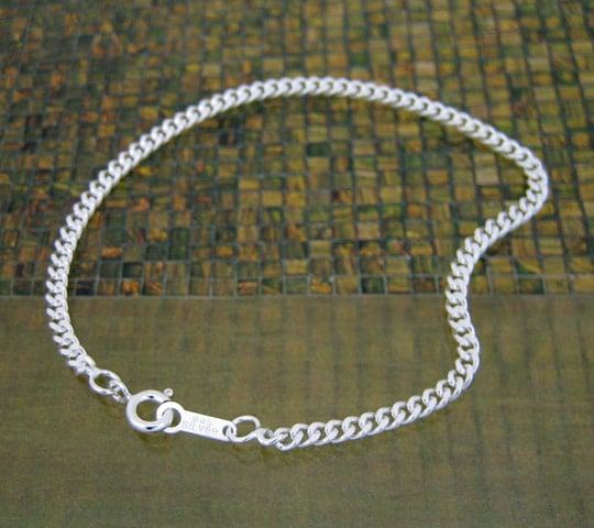 ֥쥹å  С925 2̥åȴʿ 2.6mm Ĺ16cmú  Silver ꡼ ǥ 