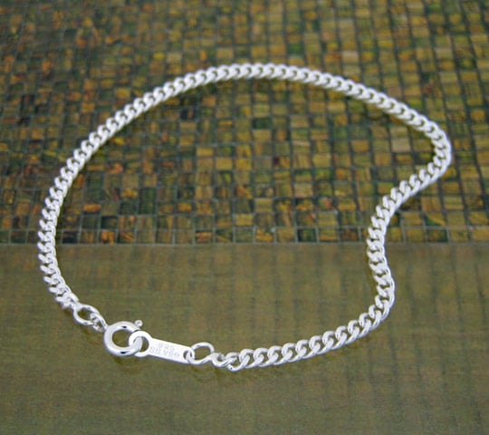 �֥쥹��å� �������� ����С�925 2�̥��åȴ�ʿ�������� ��2.6mm Ĺ��17cm�ú� �� Silver ���������꡼ ��ǥ����� ���