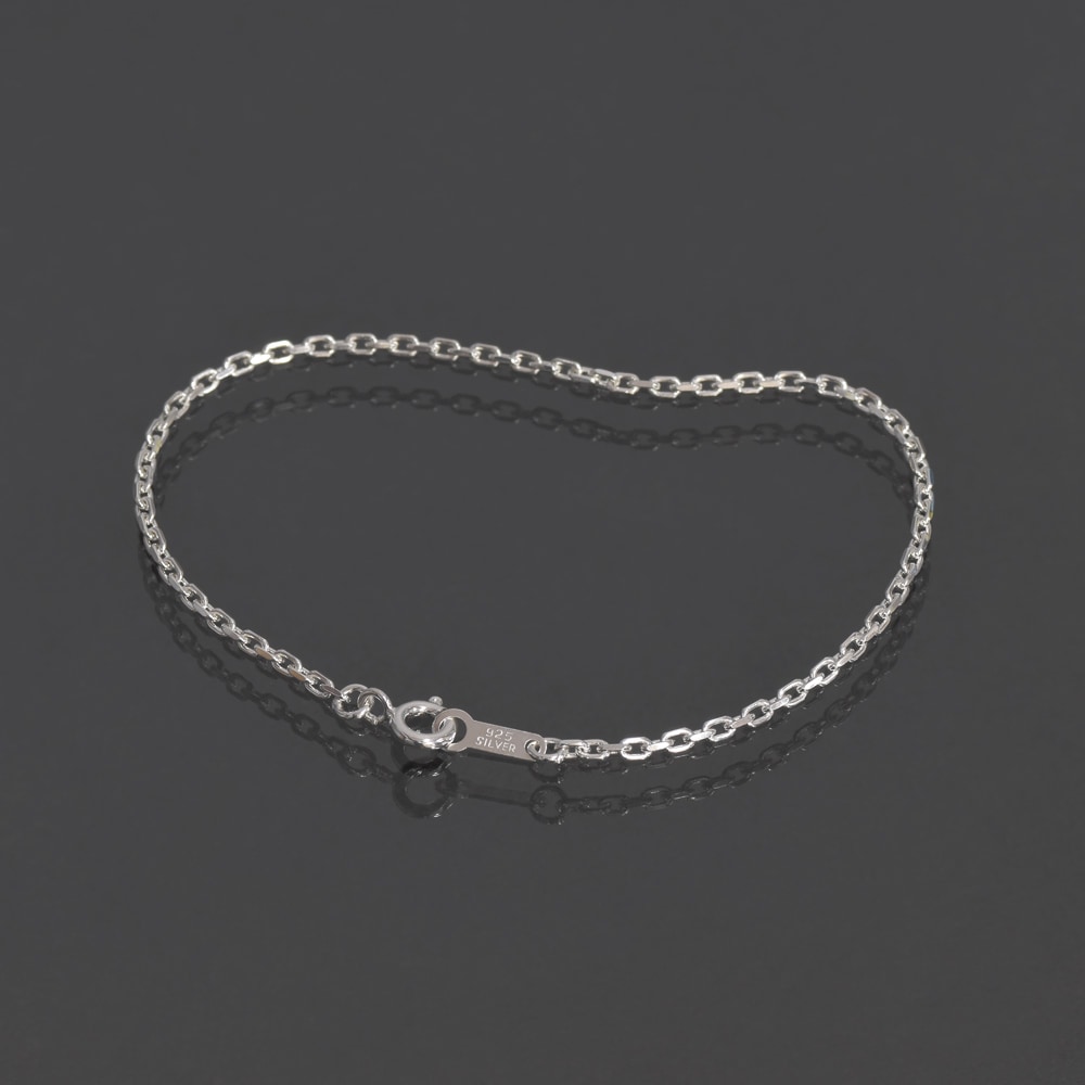 �֥쥹��å� �������� ����С�925 2�̥��åȾ�Ʀ�������� ��2.0mm Ĺ��17cm�ú� �� Silver ���������꡼ ��ǥ����� ���