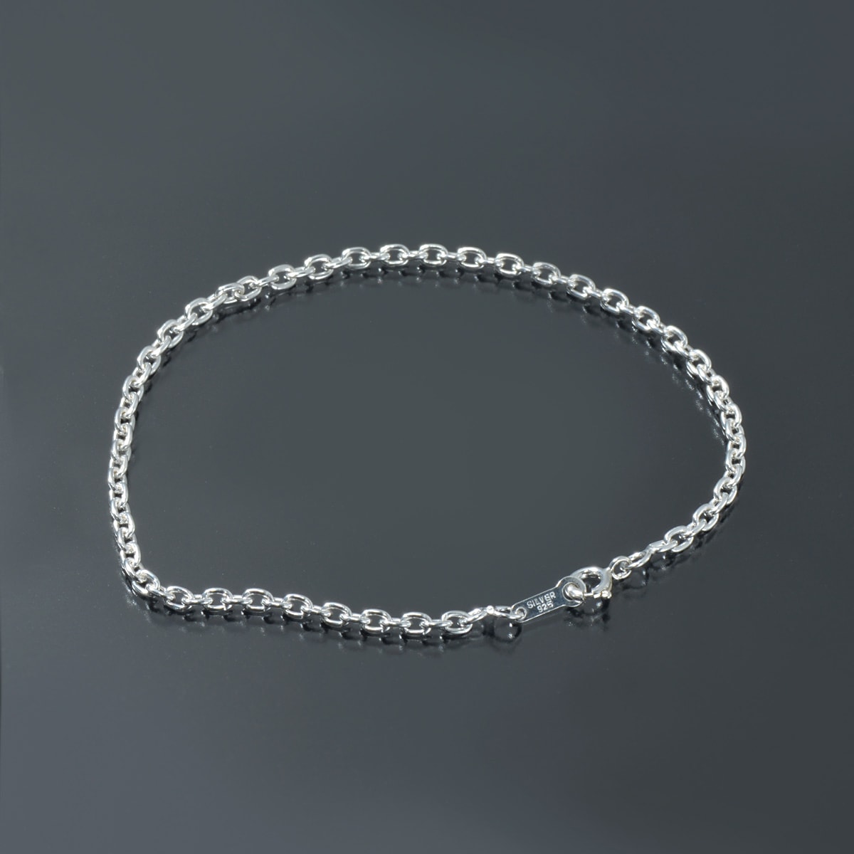 �֥쥹��å� �������� ����С�925 ��Ʀ�������� ��2.8mm Ĺ��17cm�ú� �� Silver ���������꡼ ��ǥ����� ���