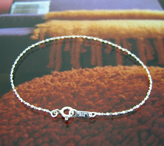 ブレスレット チェーン シルバー925 S字ツイストチェーン 幅1.0mm 長さ