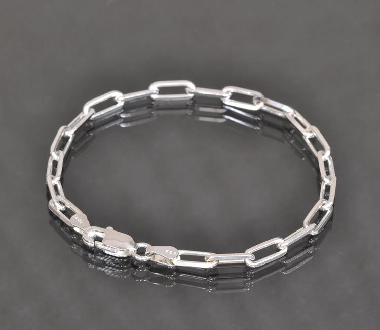 �֥쥹��å� �������� ����С�925 4�̥��åȥ��󥰾�Ʀ�������� ��4.5mm Ĺ��19cm�ú� �� Silver ���������꡼ ��ǥ����� ���