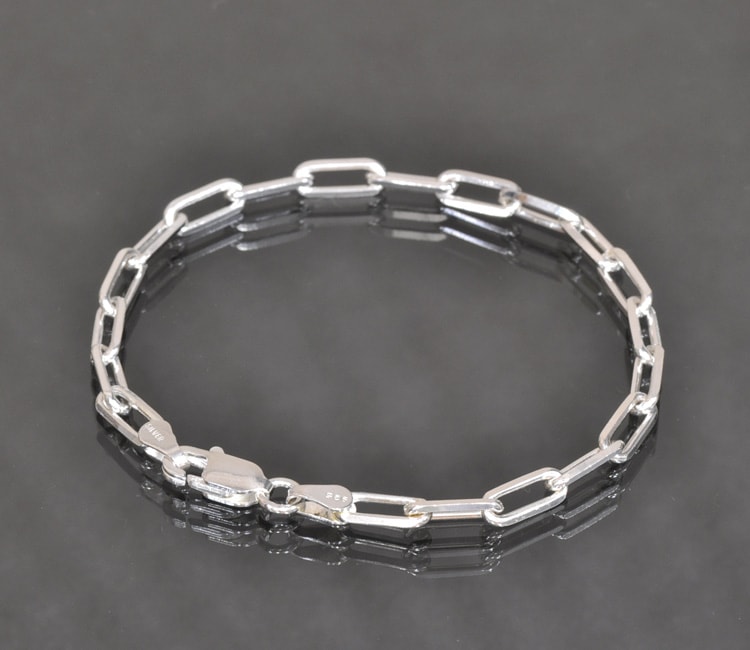 �֥쥹��å� �������� ����С�925 4�̥��åȥ��󥰾�Ʀ�������� ��4.5mm Ĺ��20cm�ú� �� Silver ���������꡼ ��ǥ����� ���