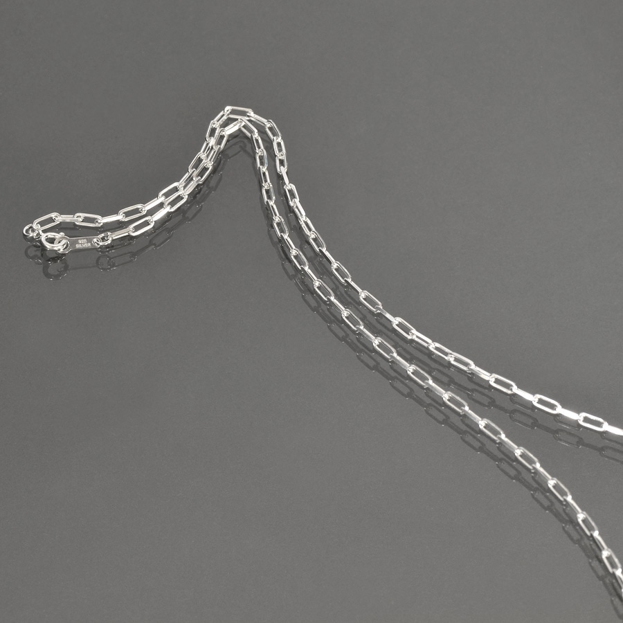 ͥå쥹  С925 2̥åȥ󥰾Ʀ 2.5mm Ĺ38cmú  Silver ꡼ ǥ 