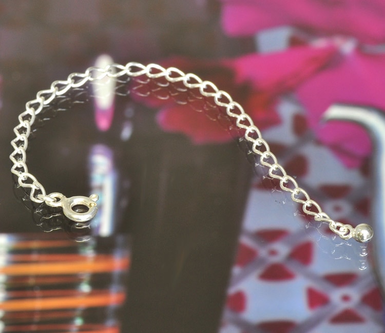 ͥå쥹ѤαĹ㥹 С925 Ӵʿʥܡ 2.7mm Ĺ10cmú  Silver ꡼ ǥ 