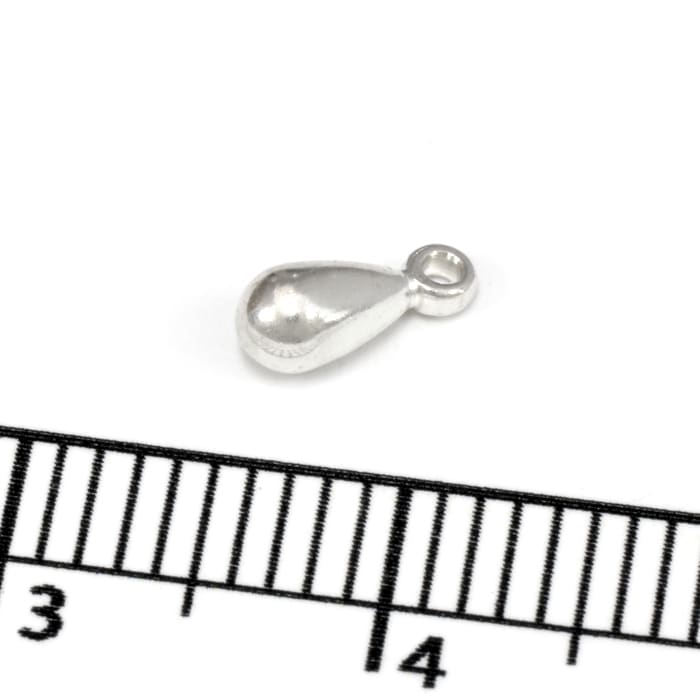 1個売り】 チャームパーツ シルバー925 ティアドロップチャーム 縦7.0