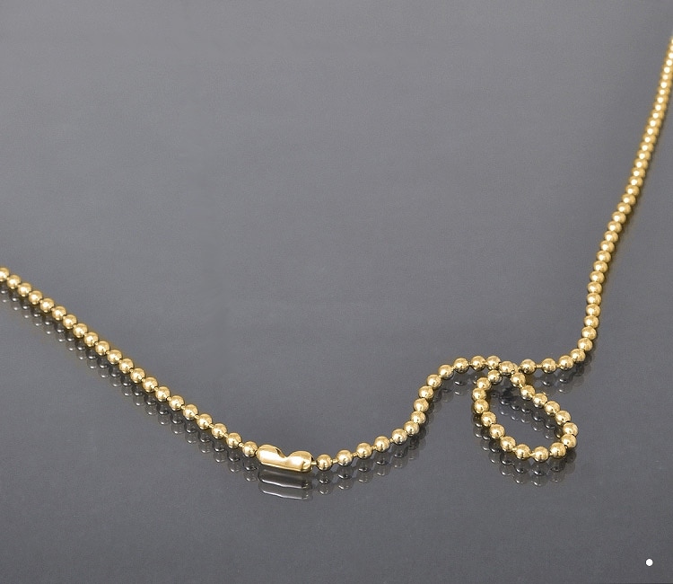 �ͥå��쥹 �������� ���������륹�ƥ�쥹 316L �⿧ �ܡ���������� ���ͥ��� ��3.0mm Ĺ��55cm�ú� ���ƥ�쥹 ���������꡼ ��ǥ����� ���