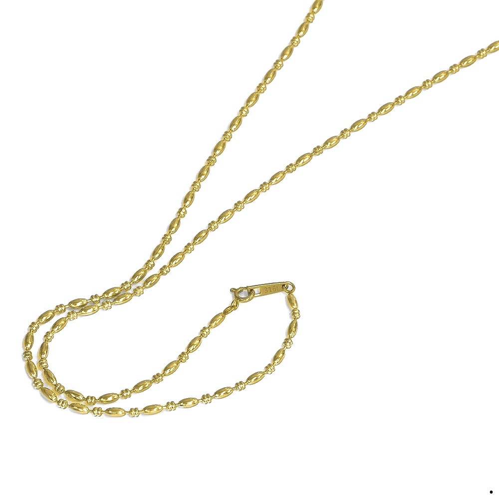 �ͥå��쥹 �������� ���������륹�ƥ�쥹 316L �⿧ �����Ф�饤���������� ��2.4mm Ĺ��60cm�ú� ���ƥ�쥹 ���������꡼ ��ǥ����� ���