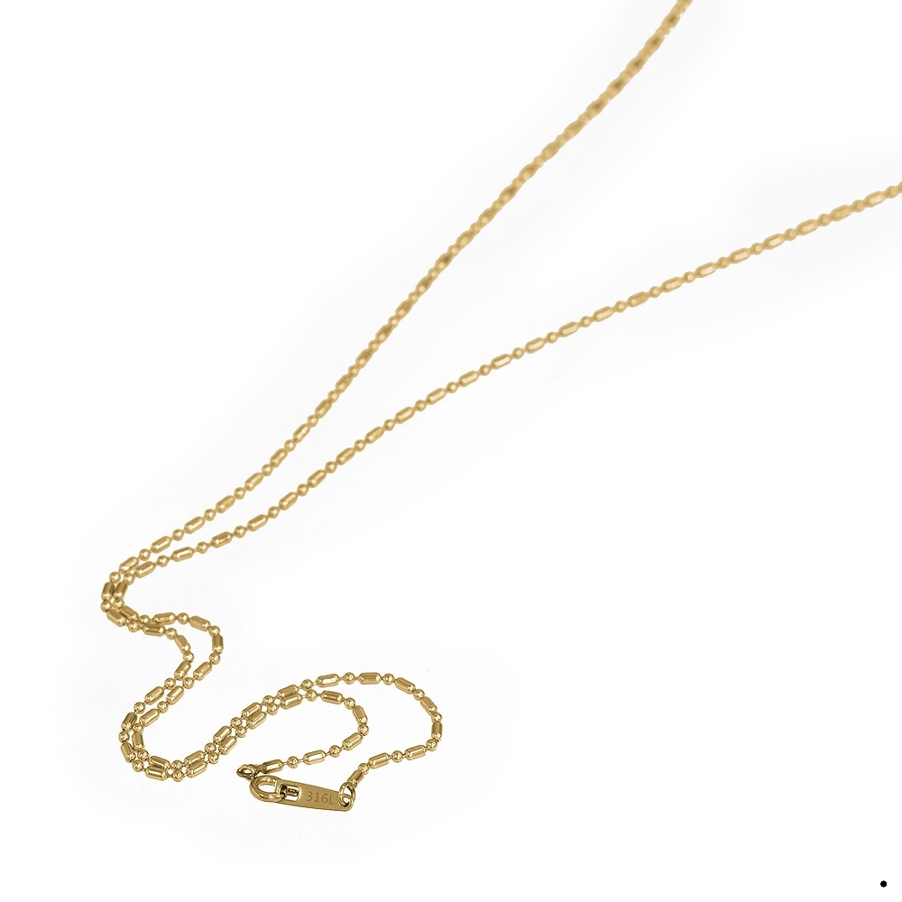 �ͥå��쥹 �������� ���������륹�ƥ�쥹 316L �⿧ �ѷ��ܡ���BR�������� ��1.5mm Ĺ��38cm�ú� ���ƥ�쥹 ���������꡼ ��ǥ����� ���