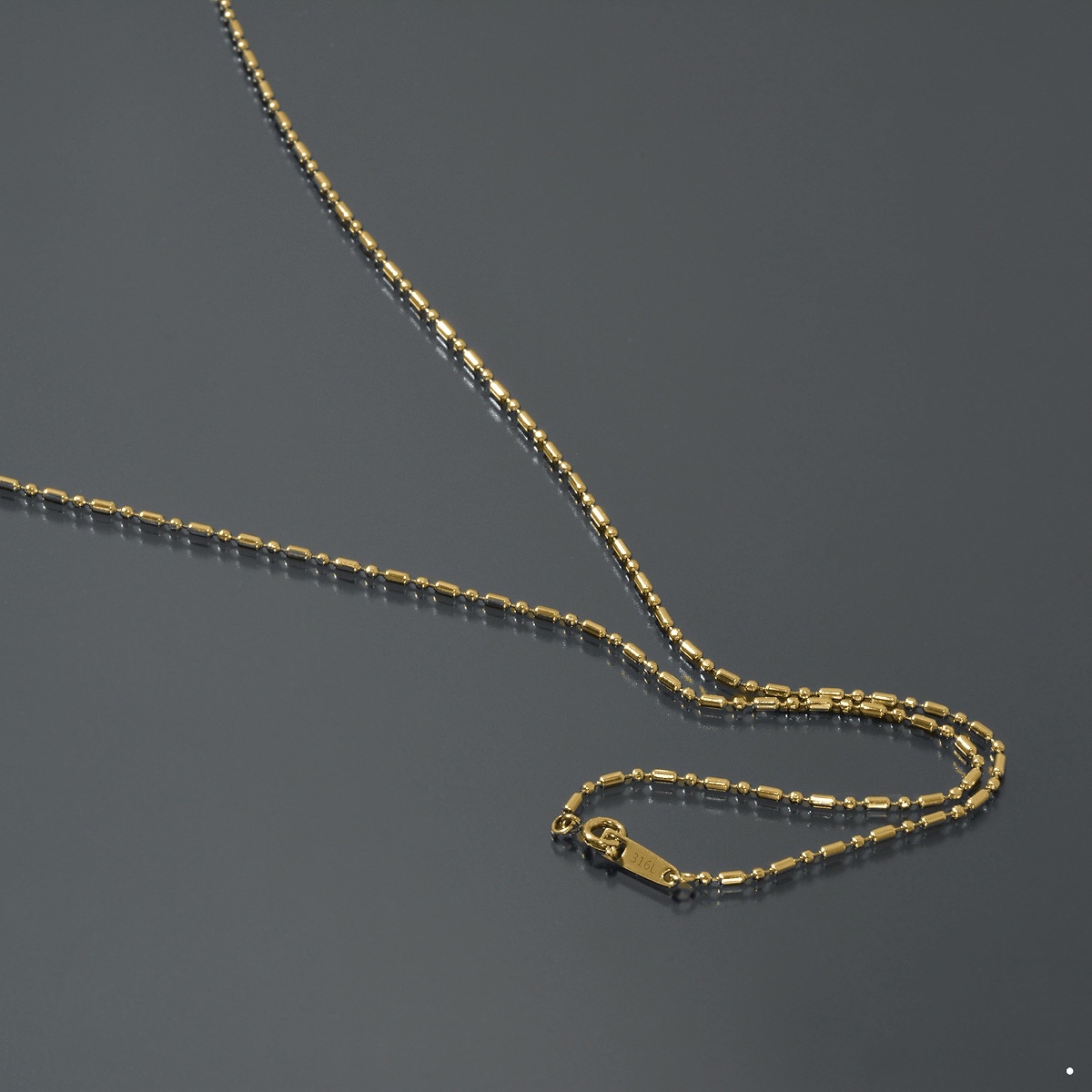 �ͥå��쥹 �������� ���������륹�ƥ�쥹 316L �⿧ ���å��ѷ��ܡ���BR�������� ��1.5mm Ĺ��38cm�ú� ���ƥ�쥹 ���������꡼ ��ǥ����� ���