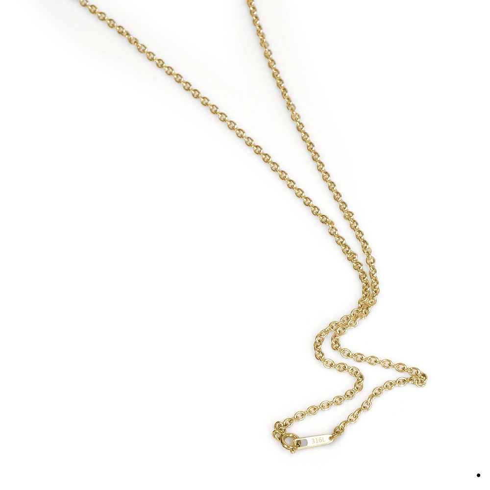 �ͥå��쥹 �������� ���������륹�ƥ�쥹 316L �⿧ ��Ʀ�������� ��2.4mm Ĺ��45cm�ú� ���ƥ�쥹 ���������꡼ ��ǥ����� ���