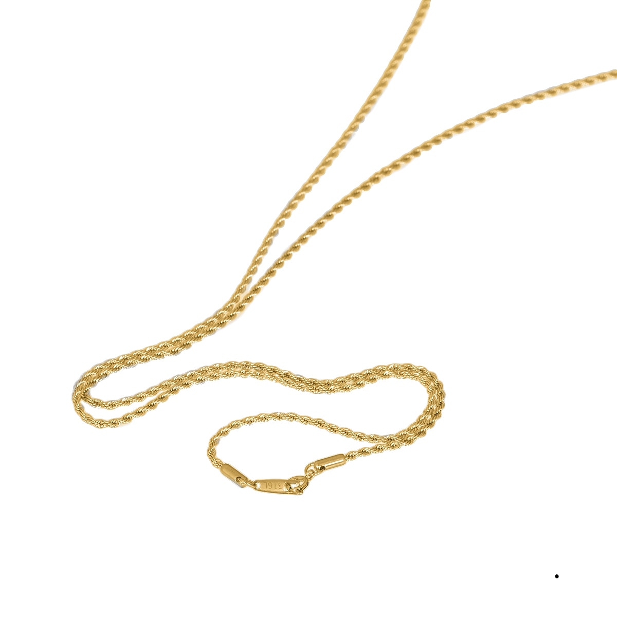 �ͥå��쥹 �������� ���������륹�ƥ�쥹 316L �⿧ �ե��������ץ������� ��2.0mm Ĺ��45cm�ú� ���ƥ�쥹 ���������꡼ ��ǥ����� ���