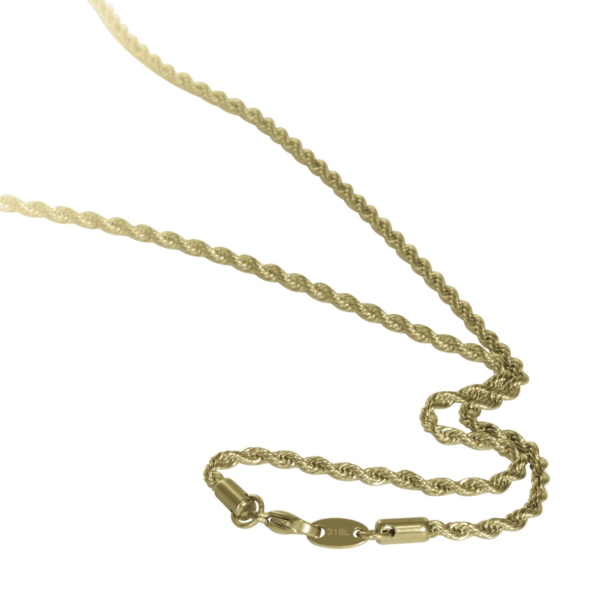 �ͥå��쥹 �������� ���������륹�ƥ�쥹 316L �⿧ �ե��������ץ������� ��3.0mm Ĺ��45cm�ú� ���ƥ�쥹 ���������꡼ ��ǥ����� ���