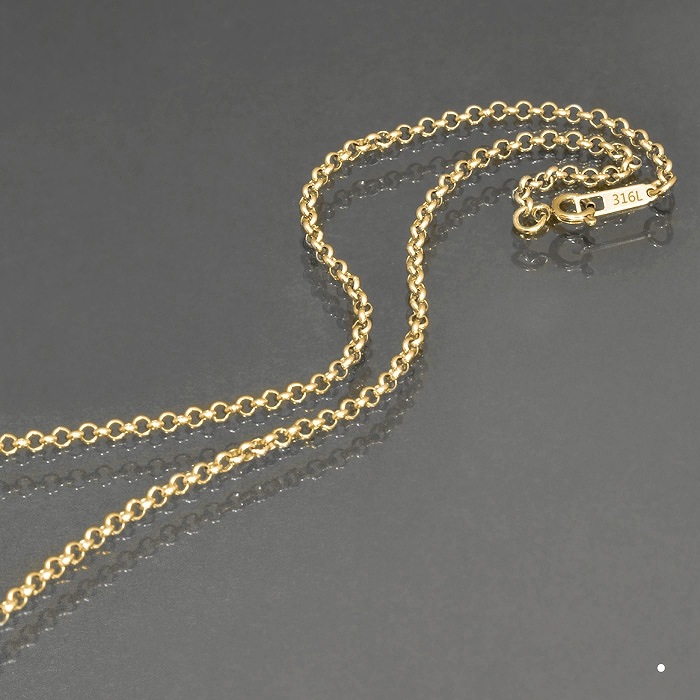 �ͥå��쥹 �������� ���������륹�ƥ�쥹 316L �⿧ ������������� ��2.5mm Ĺ��45cm�ú� ���ƥ�쥹 ���������꡼ ��ǥ����� ���