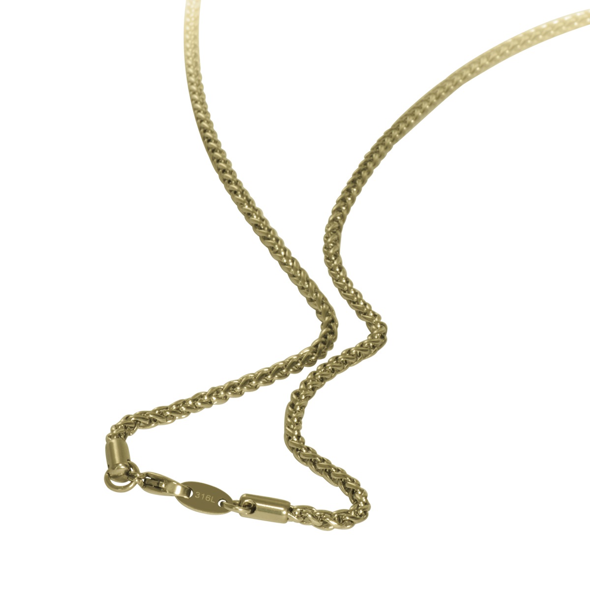 �ͥå��쥹 �������� ���������륹�ƥ�쥹 316L �⿧ ���ѥ����������� ��3.0mm Ĺ��55cm�ú� ���ƥ�쥹 ���������꡼ ��ǥ����� ���